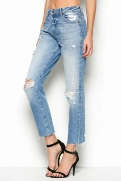 Hidden Jeans Bottoms Tracey HR Distressed Straight Jean