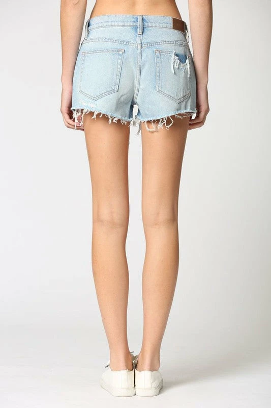 Hidden Jeans Kenzie 2 MR Classic Frayed Denim Short Bottoms 7 Hidden Jeans Kenzie 2 MR Classic Frayed Denim Short Bottoms