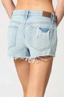 Hidden Jeans Kenzie 2 MR Classic Frayed Denim Short Bottoms
