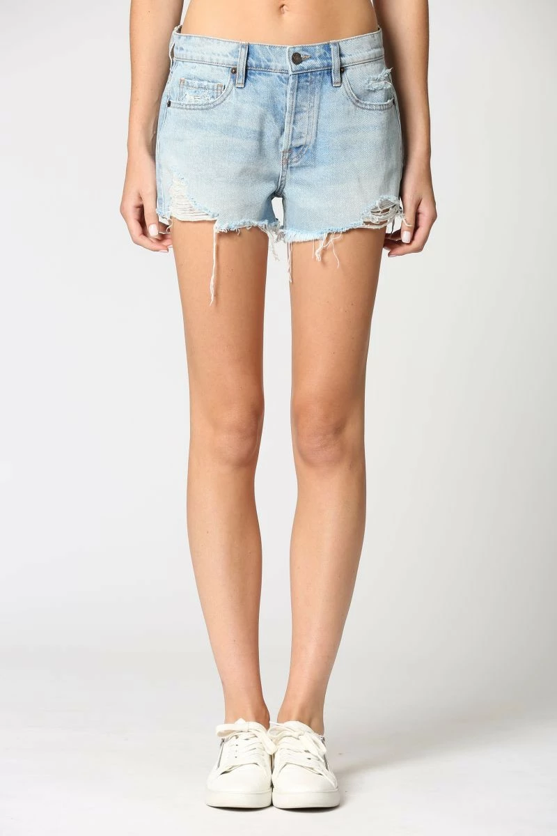Hidden Jeans Kenzie 2 MR Classic Frayed Denim Short Bottoms 6 Hidden Jeans Kenzie 2 MR Classic Frayed Denim Short Bottoms