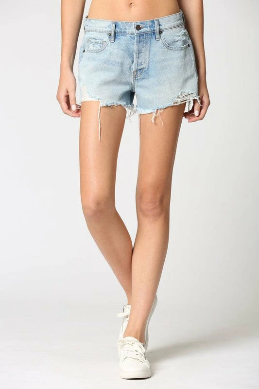 Hidden Jeans Kenzie 2 MR Classic Frayed Denim Short Bottoms 5 Hidden Jeans Kenzie 2 MR Classic Frayed Denim Short Bottoms