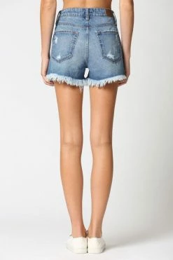 Hidden Jeans Finn 1 HR Distressed Frayed Denim Short 12 Hidden Jeans Finn 1 HR Distressed Frayed Denim Short