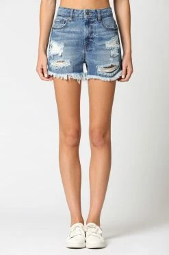 Hidden Jeans Finn 1 HR Distressed Frayed Denim Short 10 Hidden Jeans Finn 1 HR Distressed Frayed Denim Short