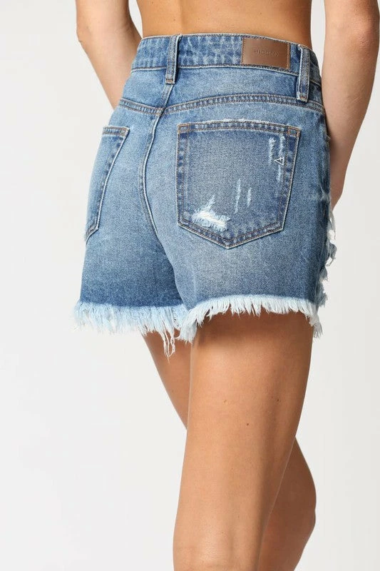 Hidden Jeans Finn 1 HR Distressed Frayed Denim Short 8 Hidden Jeans Finn 1 HR Distressed Frayed Denim Short
