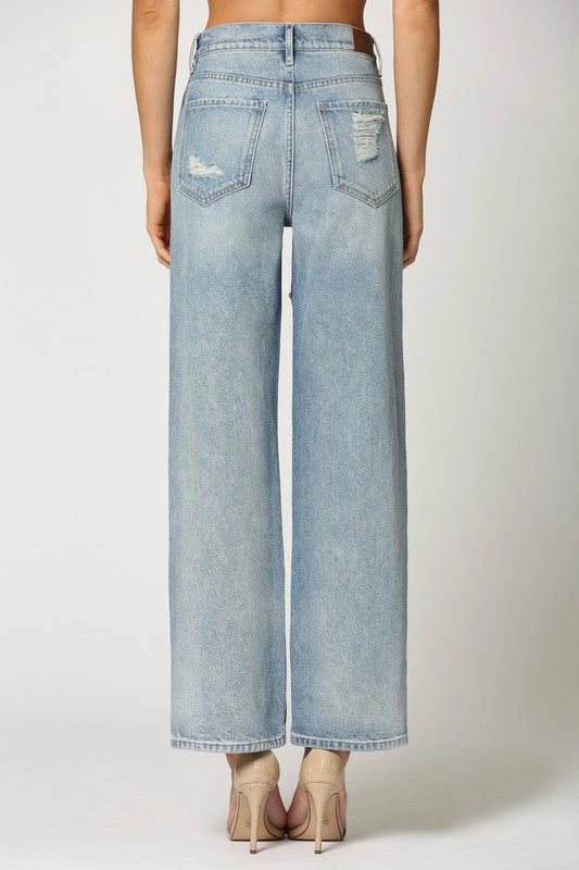 Hidden Jeans Logan HR Heavy Distressed Dad Jean Bottoms 7 Hidden Jeans Logan HR Heavy Distressed Dad Jean Bottoms