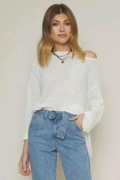 Dee Elly Lillie Off White Sweater Tops