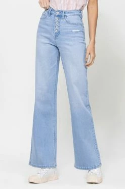 Vervet Olivia High Rise Light Wash Loose Jean