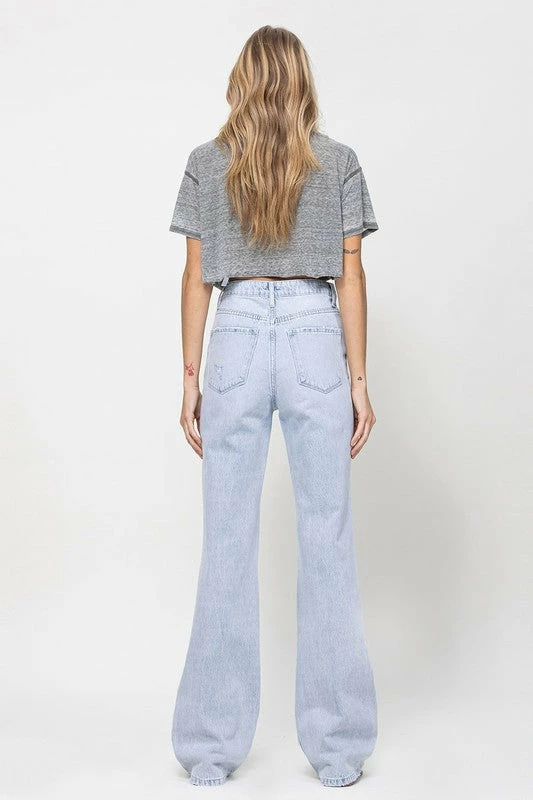 Vervet Leslie 90's Super HR Relaxed Cut Knee Flare Jean 9 Vervet Leslie 90's Super HR Relaxed Cut Knee Flare Jean