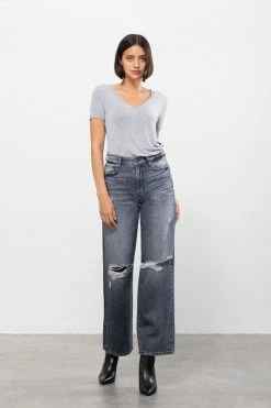 Hidden Jeans Logan High Rise Vintage Grey Classic Dad Jean