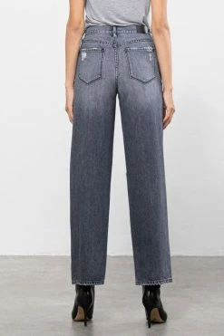 Hidden Jeans Logan High Rise Vintage Grey Classic Dad Jean