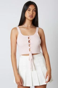 Cotton Candy Brielle Baby Pink Rib Knit Top Tops 8 Cotton Candy Brielle Baby Pink Rib Knit Top Tops