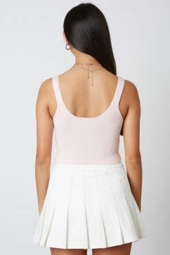 Cotton Candy Brielle Baby Pink Rib Knit Top Tops 9 Cotton Candy Brielle Baby Pink Rib Knit Top Tops