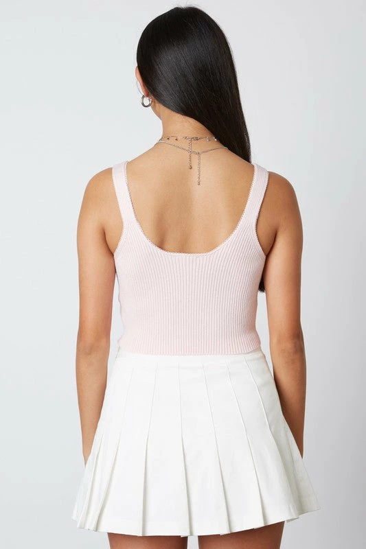 Cotton Candy Brielle Baby Pink Rib Knit Top Tops 6 Cotton Candy Brielle Baby Pink Rib Knit Top Tops