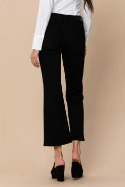 Hidden Jeans Happi High Rise Black Utility Crop Flare Jean Bottoms