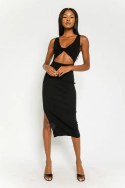 Olivaceous Never Say Never Black Dress Dresses