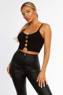 Tic Toc Dream Black Crop Top