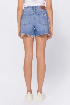 Hidden Jeans Sofie 2 HR Light Distressed Mom Denim Short