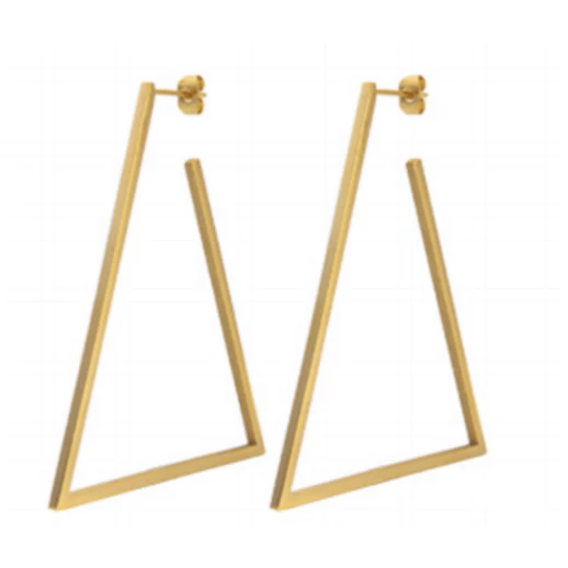Sahira ACCESSORIES Geo Triangle Hoop Earrings 4 Sahira ACCESSORIES Geo Triangle Hoop Earrings