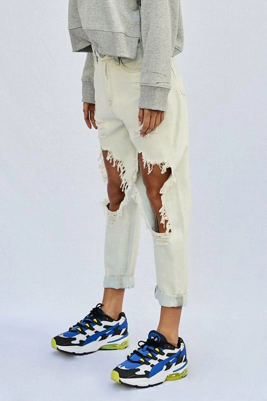 Insane Gene Ryan Light Wash Destroyed Slouch Jean Bottoms 11 Insane Gene Ryan Light Wash Destroyed Slouch Jean Bottoms