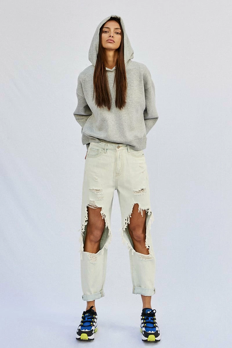 Insane Gene Ryan Light Wash Destroyed Slouch Jean Bottoms 6 Insane Gene Ryan Light Wash Destroyed Slouch Jean Bottoms