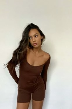 Et Clet Tops New Moves Cocoa Romper