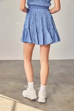 Mustard Seed Bottoms Renata Soft Denim Tiered Skort