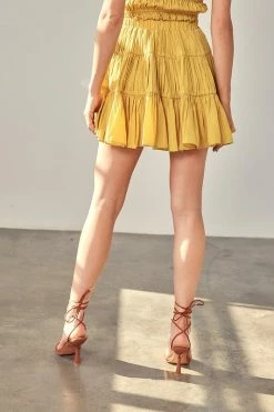 Mustard Seed Renata Cornsilk Tiered Skort
