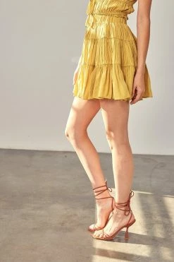 Mustard Seed Renata Cornsilk Tiered Skort