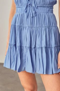 Mustard Seed Bottoms Renata Soft Denim Tiered Skort