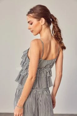 Mustard Seed Lea Black Stripe Tank Top Tops 11 Mustard Seed Lea Black Stripe Tank Top Tops