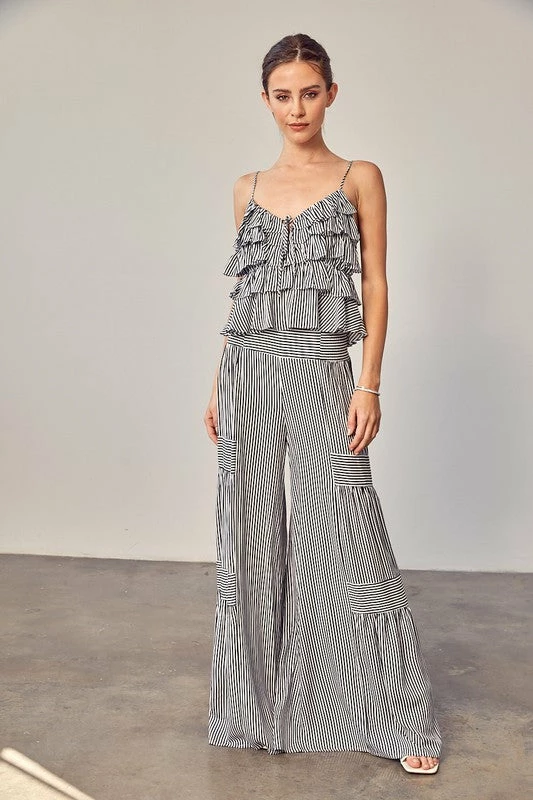 Mustard Seed Lea Black Stripe Tank Top Tops 7 Mustard Seed Lea Black Stripe Tank Top Tops