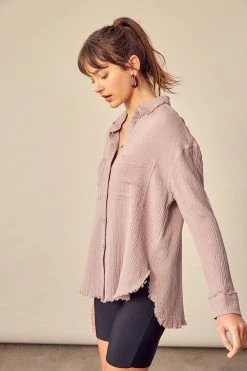 Miou Muse Chanson Double Gauze Shirt