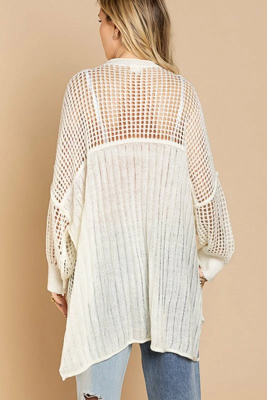 POL Clothing Tops Serenity Off White Cardigan 5 POL Clothing Tops Serenity Off White Cardigan