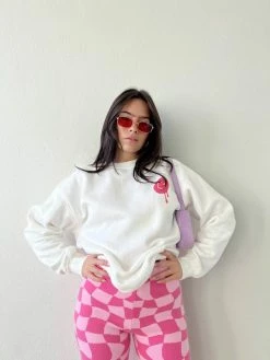 Bailey Rose Smiley Pullover Sweatshirt