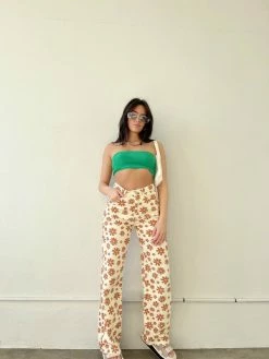 Bailey Rose Jayde Green Textured Sweater Tube Top