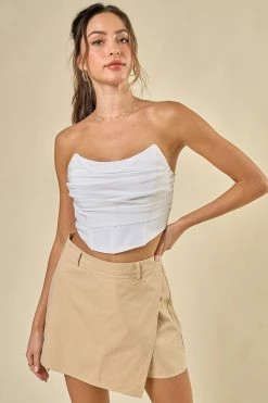 Blue Blush Giada Off White Top