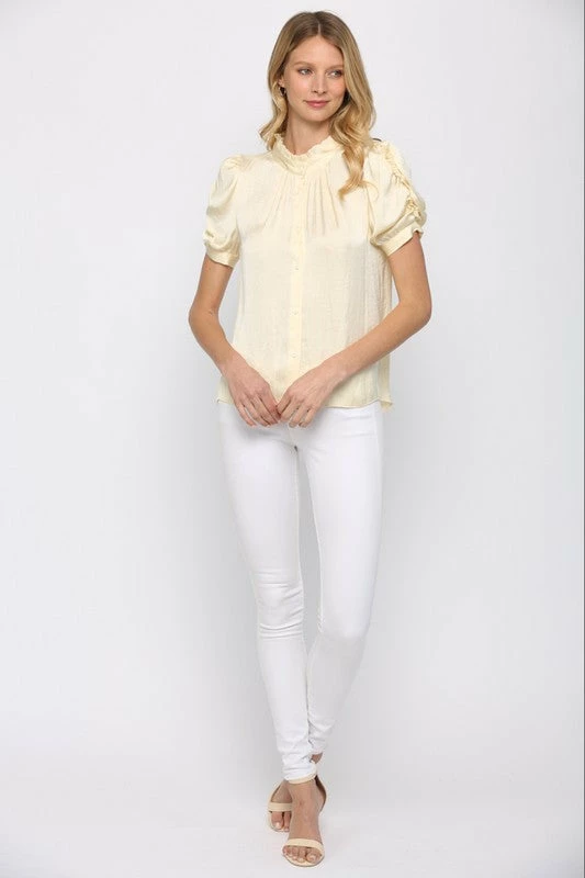 Fate By LFD Stasia Ruched Sleeve Top 7 Fate By LFD Stasia Ruched Sleeve Top