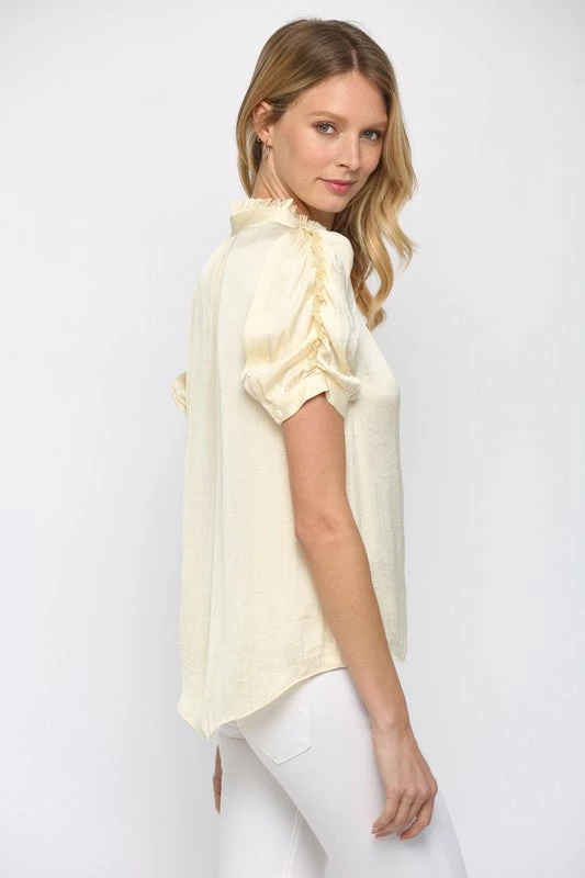 Fate By LFD Stasia Ruched Sleeve Top 4 Fate By LFD Stasia Ruched Sleeve Top