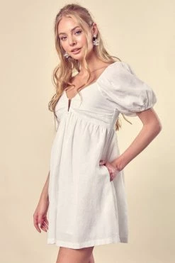 Mustard Seed Josette White Romper Dress 10 Mustard Seed Josette White Romper Dress