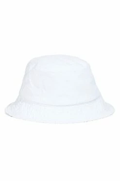 Fame Accessories Hats & Beanies Denim White Bucket Hat