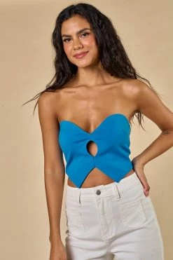 Blue Blush Tops Christa Blue Top