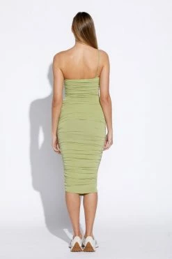 Sky To Moon Dresses Ilana Chartreuse Midi Dress