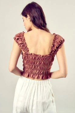 Mustard Seed Desiree Cinnamon Top Tops