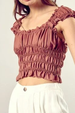 Mustard Seed Desiree Cinnamon Top Tops