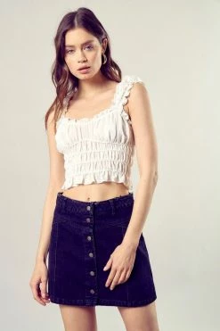 Mustard Seed Desiree Off White Top Tops