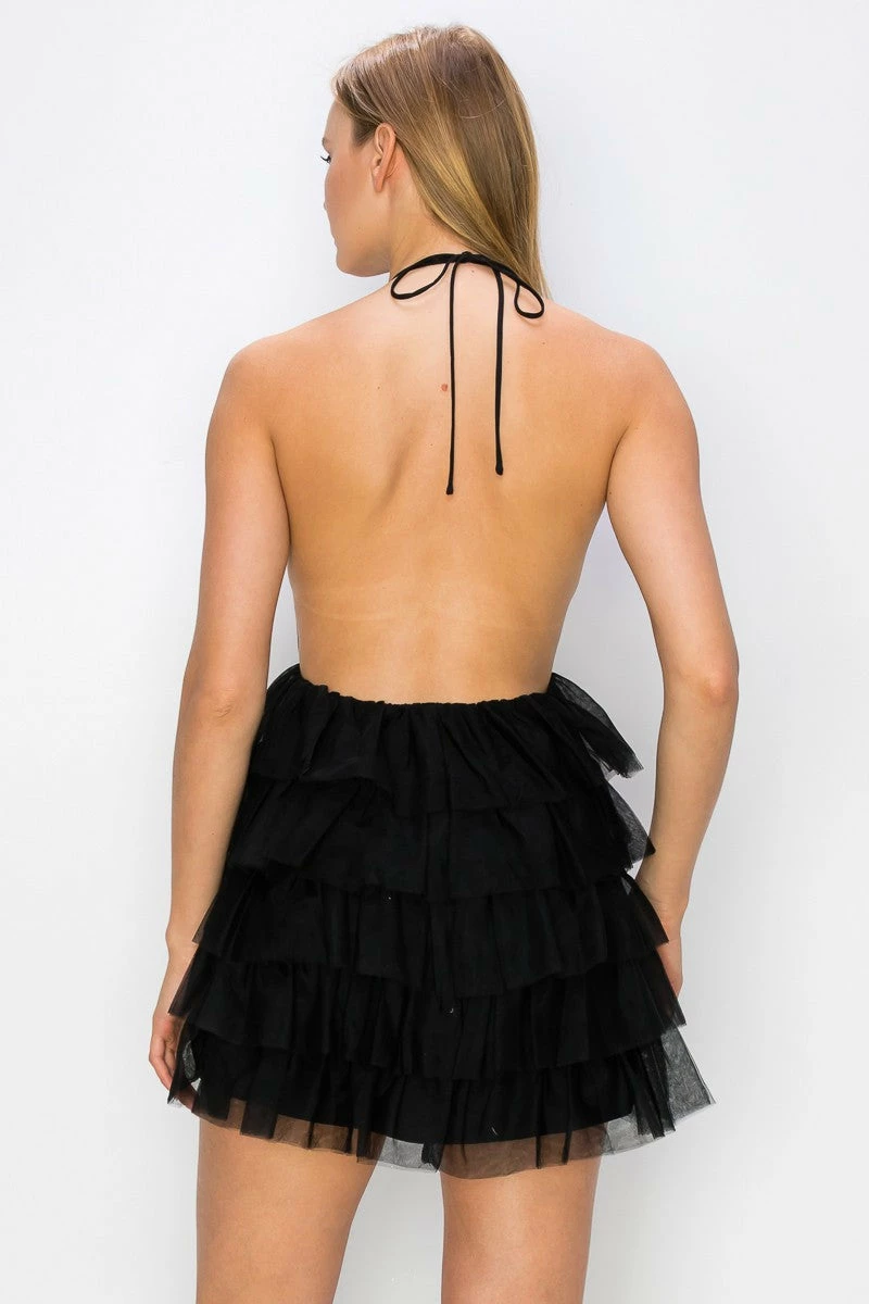 The Vintage Shop Dresses Carrie Tulle Halter Dress 4 The Vintage Shop Dresses Carrie Tulle Halter Dress