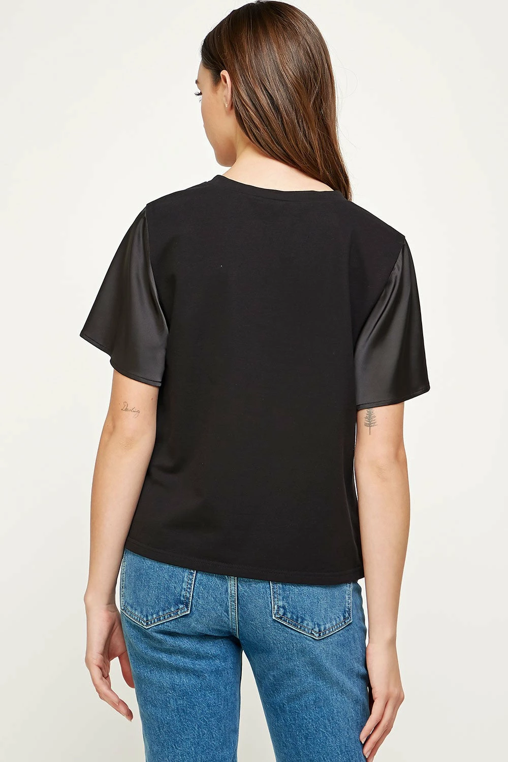 Strut And Bolt Starlet Black Satin Top Tops 4 Strut And Bolt Starlet Black Satin Top Tops