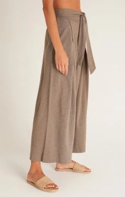 ZSupply Yara Moss Grey Slub Pant Bottoms 10 ZSupply Yara Moss Grey Slub Pant Bottoms