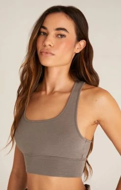 ZSupply Tops Sia Moss Grey Tank Bra