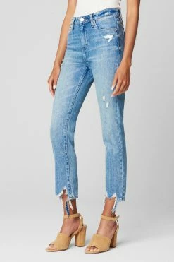 BlankNYC Madison Double Agent Light Wash Straight Jean Bottoms
